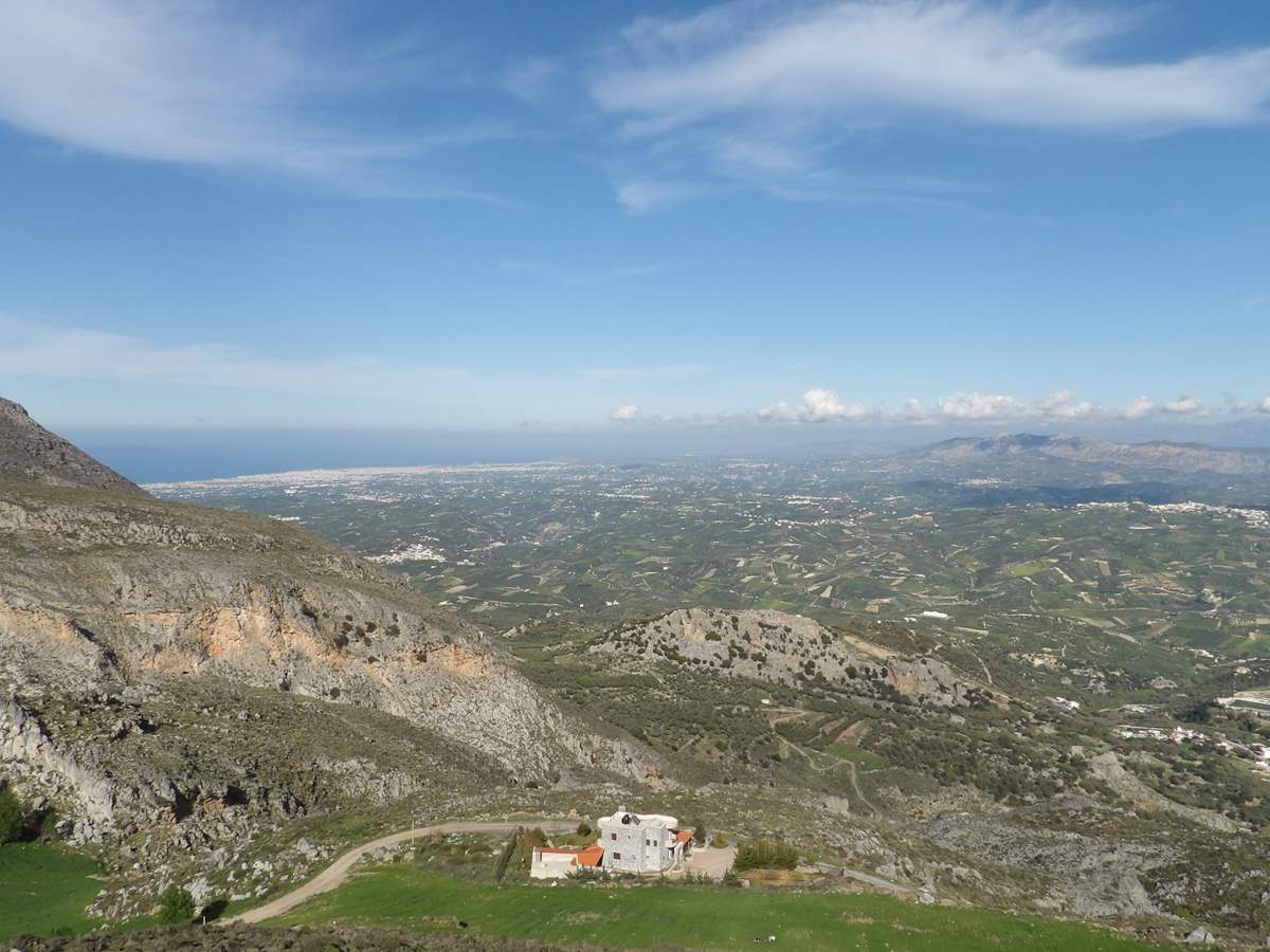 Panoramic mountain view from Psiloritis