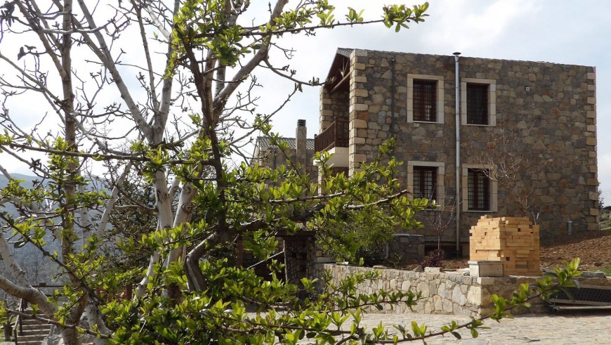 Stone guesthouse building
